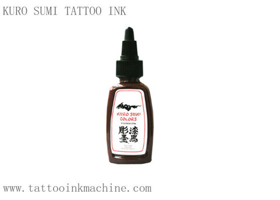 중국 브라운 색깔 영원한 메이크업 몸 문신을 하기를 위한 유구한 문신 잉크 Kuro Sumi 1OZ 협력 업체