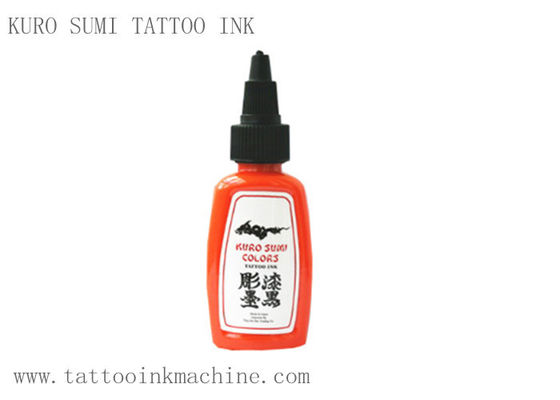 중국 신체 문신을 위한 오렌지 빛 영원한 귀영 나팔 잉크 쿠로 수미 OEM 협력 업체
