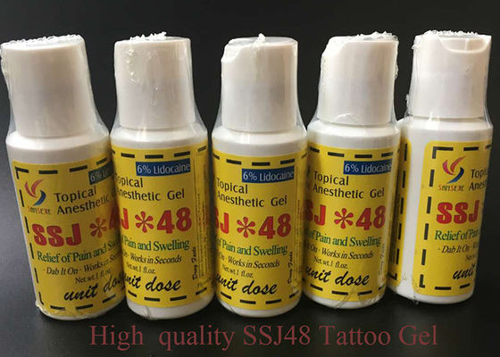 중국 눈썹 입술 문신 마취 크림 6% 리도카인 SSJ*48 문신 마취약 젤 협력 업체