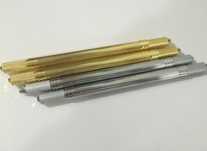 양두와 알루미늄 마이크로블레이드 눈썹 펜과 설명서 문신 펜 0