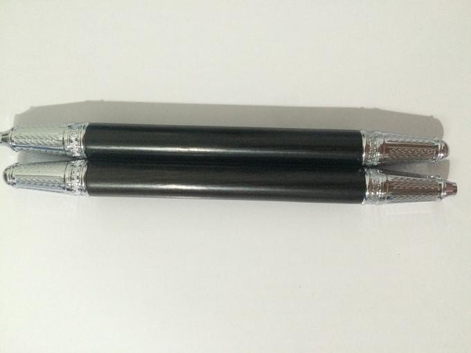 5D 눈썹 Microblading 목제 두 배 머리를 가진 수동 문신 펜, 화장용 문신 펜 0