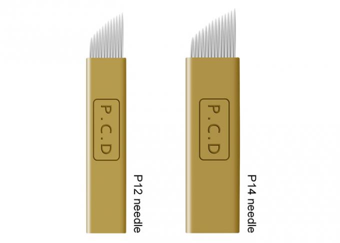 영구적 메이크업 바늘을 형성하는 PCD 눈썹 12 핀 0