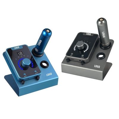 중국 전기 총형 SMP 머리의 미세 색소화 장치 영구 화장과 스위스 모터 문신 기계 검은 파란색 협력 업체