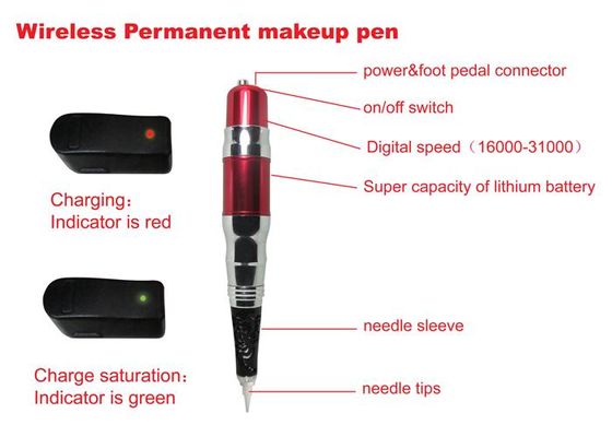 중국 눈썹 입술 Eyeliner 문신을 하기를 위한 전기 무선 영원한 메이크업 펜 협력 업체
