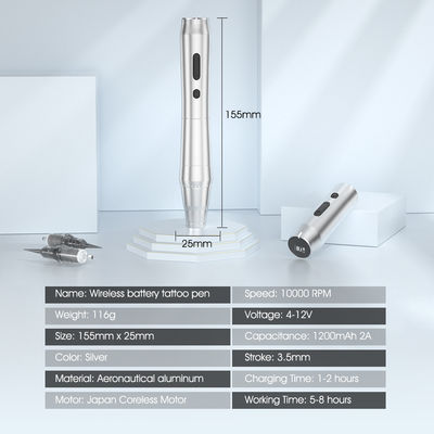 무선 피부 촬영 기계 SPMU 무선 눈?? 영구 메이크업 유니버설 카트리지 마이크로 블레이딩 기계 문신 펜 협력 업체