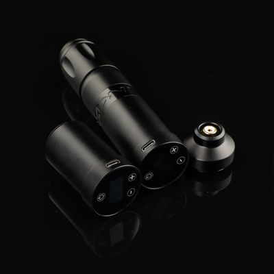 스테인레스 스틸 1800mAh NARW 무선 문신 기계 1-OLED 디스플레이 터치 스크린 배터리 회전 문신 총 RCA 전력으로 문신 펜 협력 업체