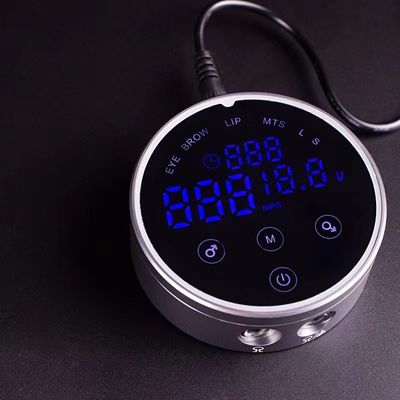 80*28mm 회색 AV1.5V-12V H8 스마트 전원 공급원 듀얼 LCD 터치 스크린 문신 기계 다채로운 전압 지능형 디지털 협력 업체