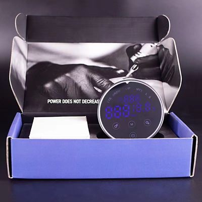 80*28mm 회색 AV1.5V-12V H8 스마트 전원 공급원 듀얼 LCD 터치 스크린 문신 기계 다채로운 전압 지능형 디지털 협력 업체