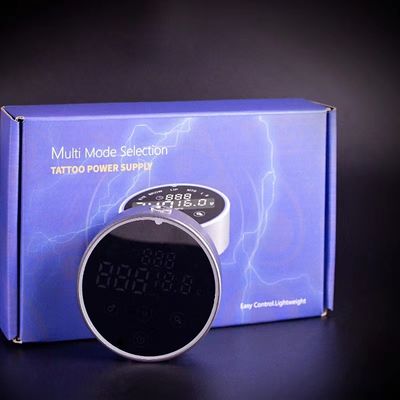 80*28mm 회색 AV1.5V-12V H8 스마트 전원 공급원 듀얼 LCD 터치 스크린 문신 기계 다채로운 전압 지능형 디지털 협력 업체