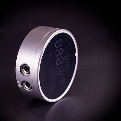 80*28mm 회색 AV1.5V-12V H8 스마트 전원 공급원 듀얼 LCD 터치 스크린 문신 기계 다채로운 전압 지능형 디지털 협력 업체