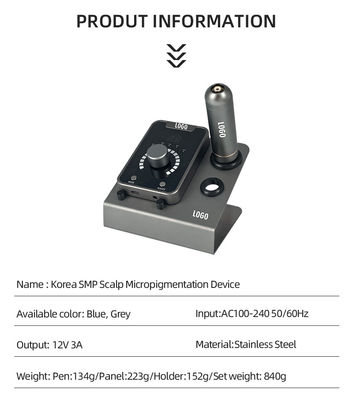 전기 총형 SMP 머리의 미세 색소화 장치 영구 화장과 스위스 모터 문신 기계 검은 파란색 협력 업체