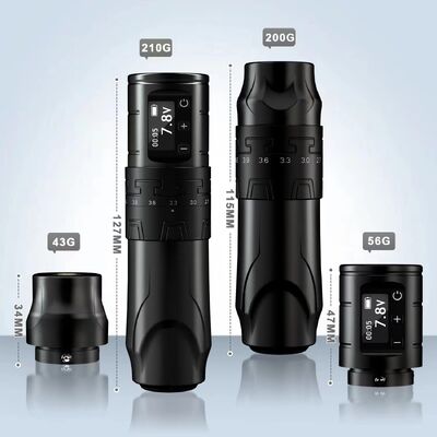INKONE 브랜드 스트로크 2.4-4.2mm 코러리스 모터 문신 기계 무선 문신 펜 협력 업체