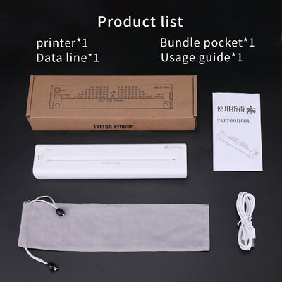 12000mAh 미니 문신 스텐실 프린터 열 복사기 무선 전송 프린터 문신 프린터 협력 업체
