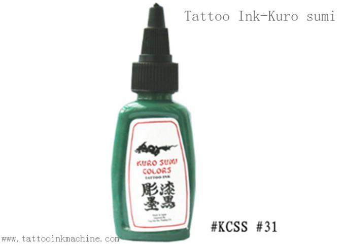 브라운 색깔 영원한 메이크업 몸 문신을 하기를 위한 유구한 문신 잉크 Kuro Sumi 1OZ 1