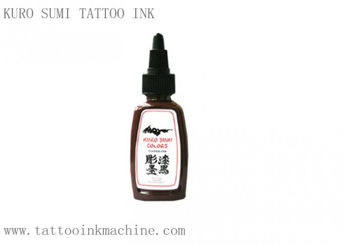 브라운 색깔 영원한 메이크업 몸 문신을 하기를 위한 유구한 문신 잉크 Kuro Sumi 1OZ 0