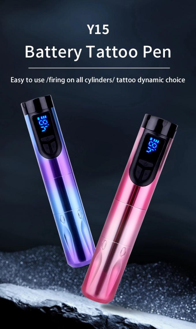 14500mAh 리저브 배터리 전력 무선 문신 기계 LCD 디스플레이와 교체 가능한 배터리 항공기 알루미늄 디자인 0