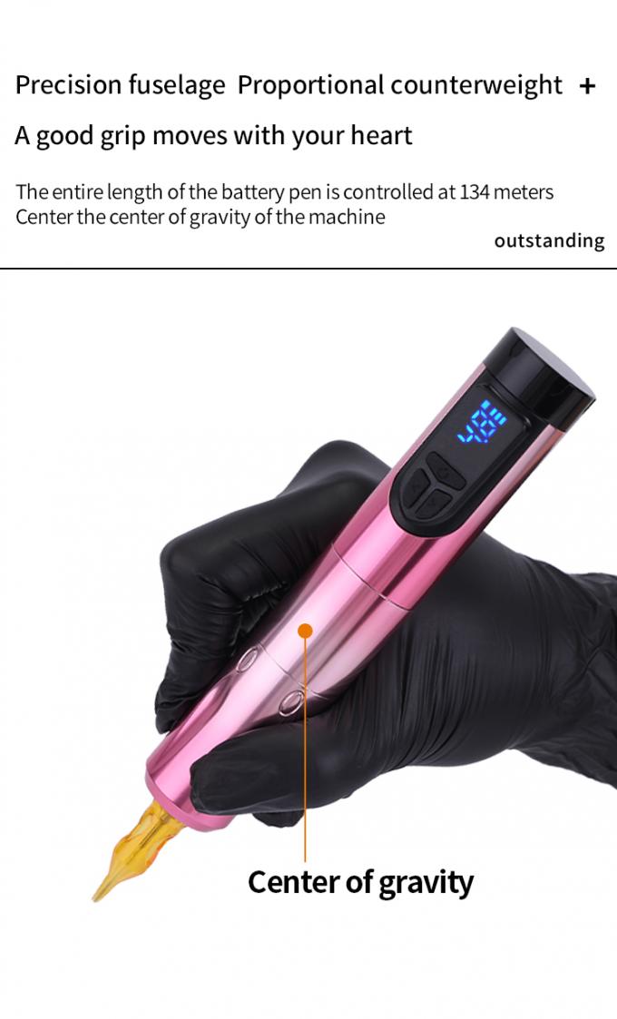14500mAh 리저브 배터리 전력 무선 문신 기계 LCD 디스플레이와 교체 가능한 배터리 항공기 알루미늄 디자인 1