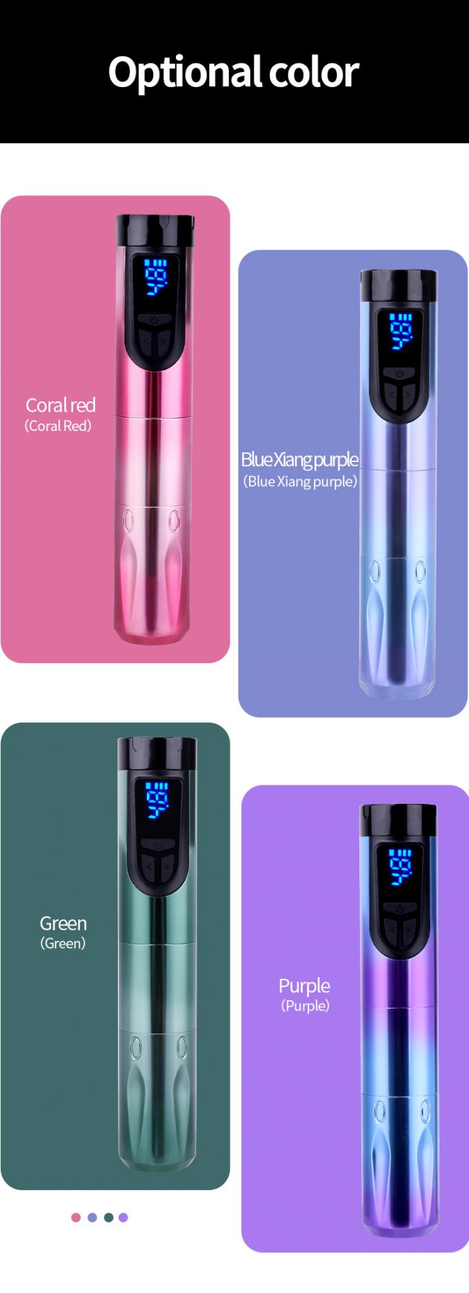 14500mAh 리저브 배터리 전력 무선 문신 기계 LCD 디스플레이와 교체 가능한 배터리 항공기 알루미늄 디자인 5