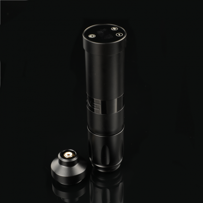 스테인레스 스틸 1800mAh NARW 무선 문신 기계 1-OLED 디스플레이 터치 스크린 배터리 회전 문신 총 RCA 전력으로 문신 펜 4