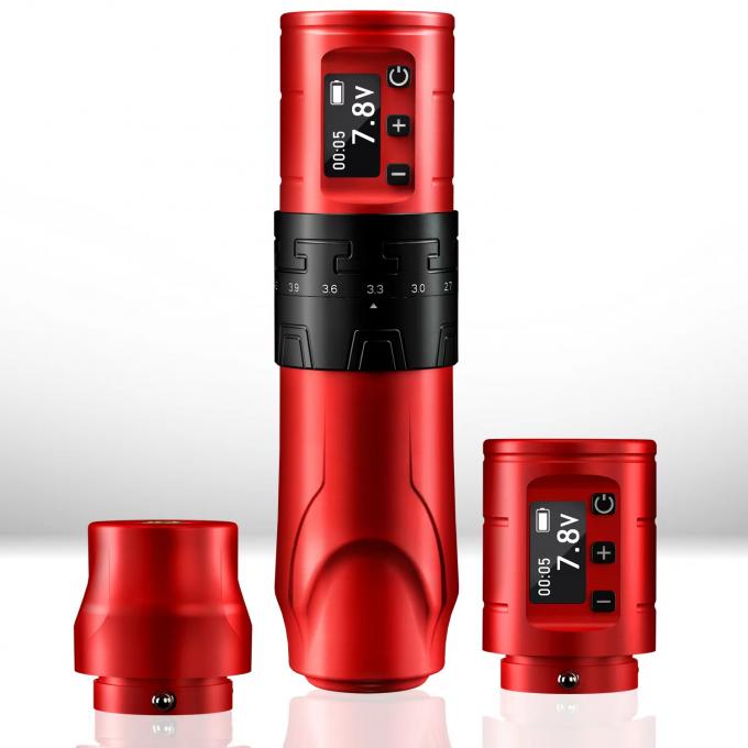 1500mAh 무선 문신 총 INKONE SABER 무심각 문신 머신 펜 강력 모터 장거리 4.2mm 항공기 알루미늄 6