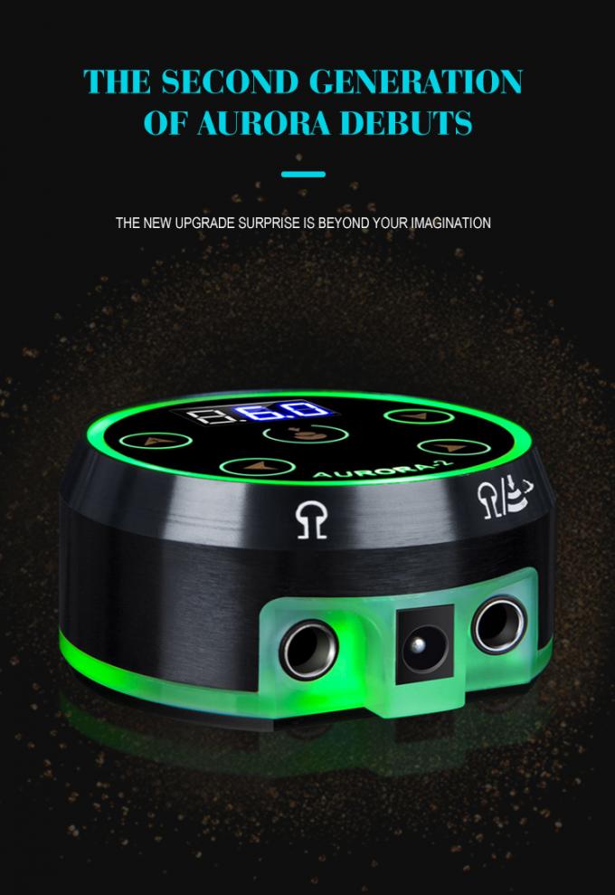 업그레이드 디지털 LCD 디스플레이 터치 스크린 미니 오로라 II 문신 전원 공급 388g 문신 기계에 대한 패키지 무게 2