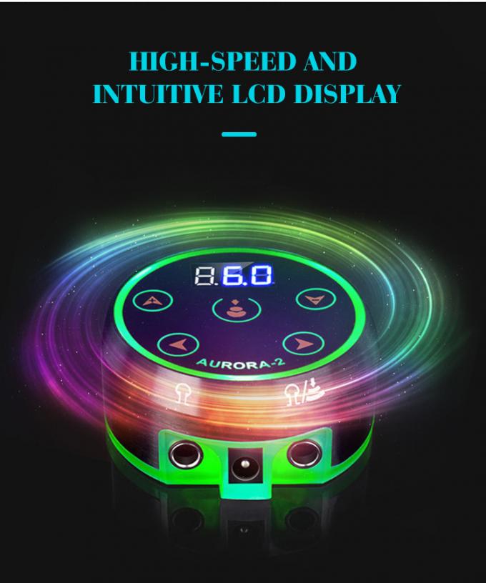 업그레이드 디지털 LCD 디스플레이 터치 스크린 미니 오로라 II 문신 전원 공급 388g 문신 기계에 대한 패키지 무게 4