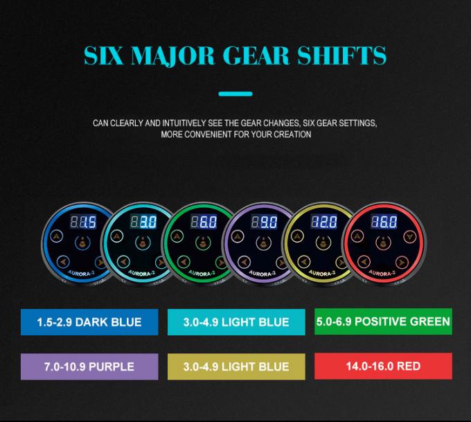 업그레이드 디지털 LCD 디스플레이 터치 스크린 미니 오로라 II 문신 전원 공급 388g 문신 기계에 대한 패키지 무게 6