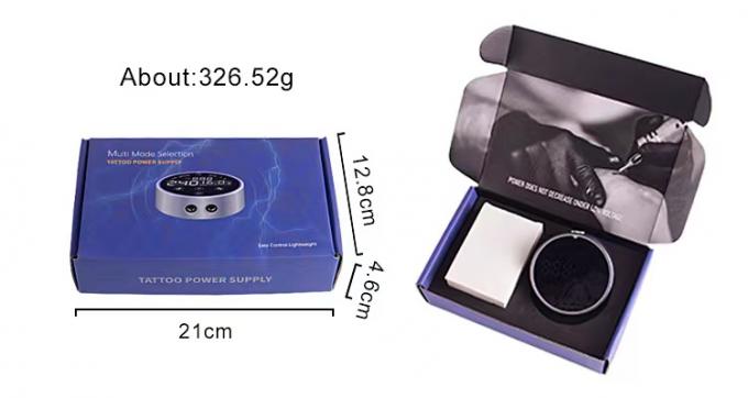 80*28mm 회색 AV1.5V-12V H8 스마트 전원 공급원 듀얼 LCD 터치 스크린 문신 기계 다채로운 전압 지능형 디지털 4