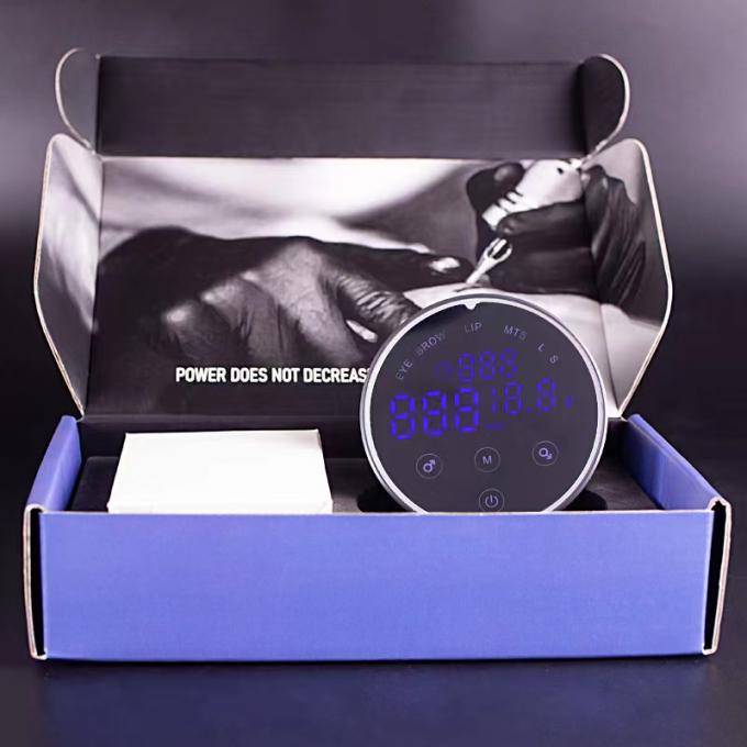 80*28mm 회색 AV1.5V-12V H8 스마트 전원 공급원 듀얼 LCD 터치 스크린 문신 기계 다채로운 전압 지능형 디지털 7