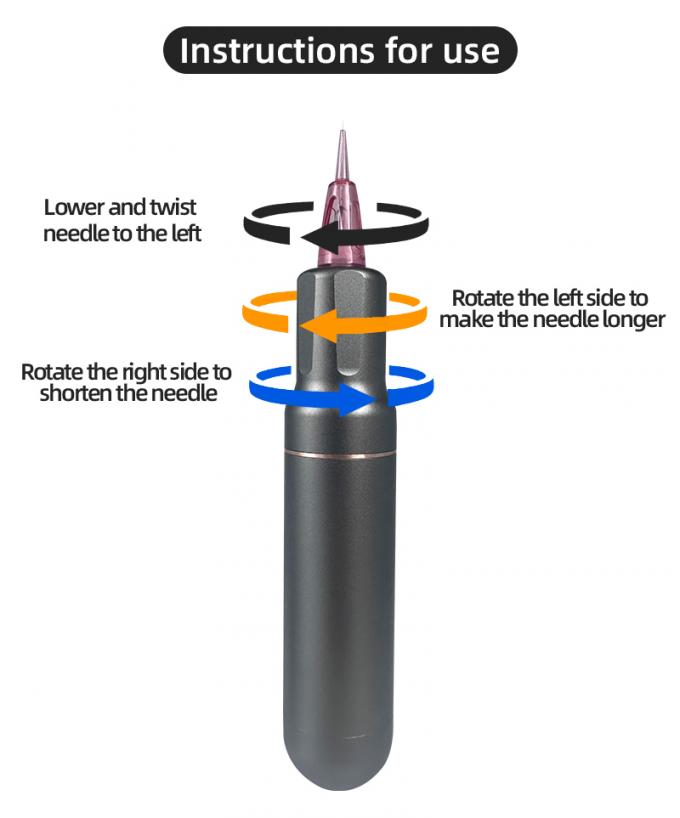 전기 총형 SMP 머리의 미세 색소화 장치 영구 화장과 스위스 모터 문신 기계 검은 파란색 5