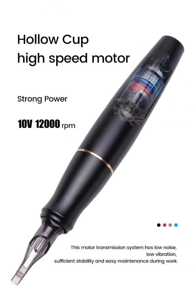 코어리스 모터 스테인리스 스틸 레드 마이크로 블레이딩 눈?? 입술 아이일러 문신 총 0