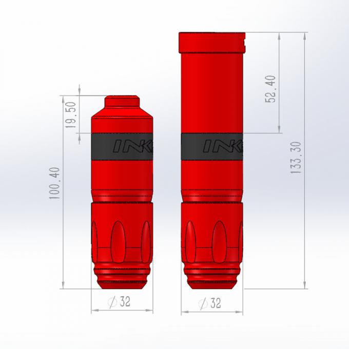 INKONE NARW 브랜드 디지털 LCD 터치 스크린 디스플레이 1800mAh 배터리 문신 펜 마이크로 색소화 기계 무선 문신 기계 6