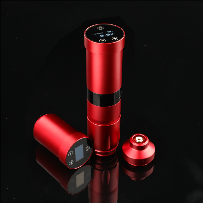 INKONE NARW 브랜드 디지털 LCD 터치 스크린 디스플레이 1800mAh 배터리 문신 펜 마이크로 색소화 기계 무선 문신 기계 12