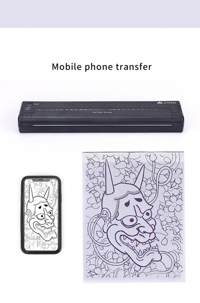 12000mAh 미니 문신 스텐실 프린터 열 복사기 무선 전송 프린터 문신 프린터 14