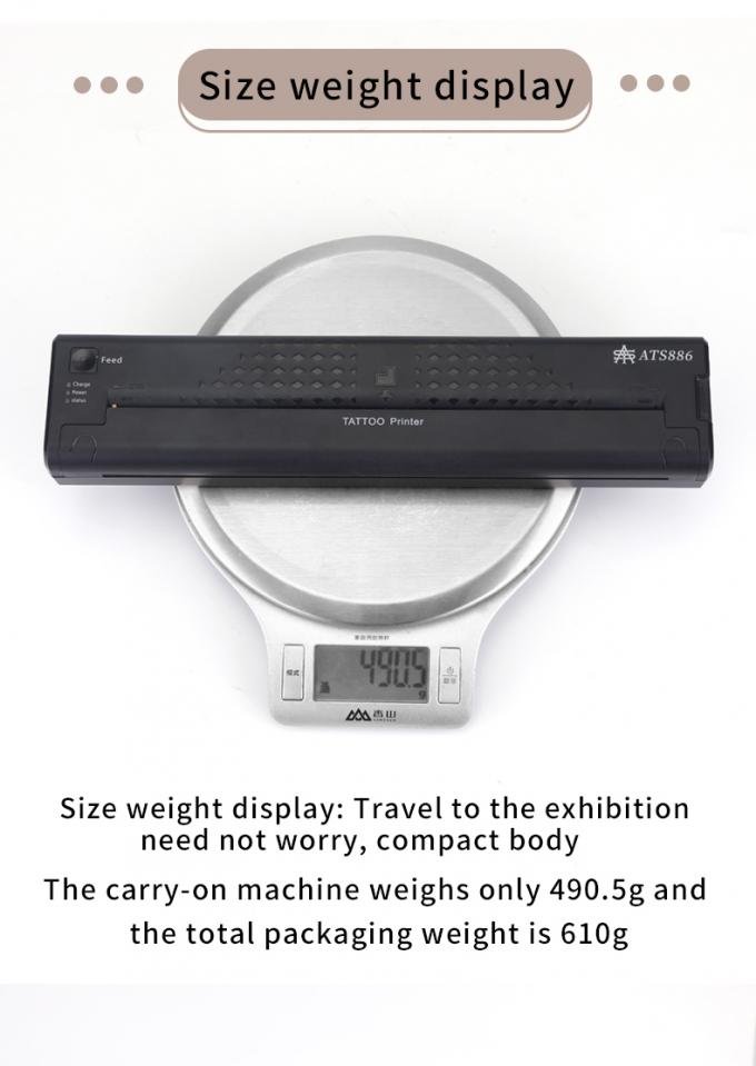 12000mAh 미니 문신 스텐실 프린터 열 복사기 무선 전송 프린터 문신 프린터 24