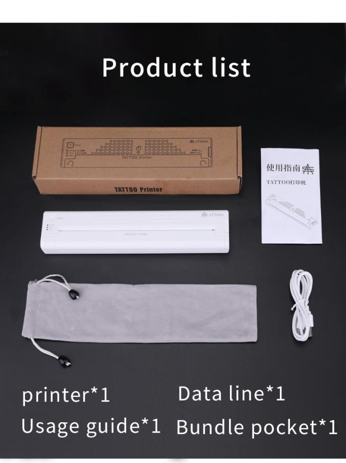 12000mAh 미니 문신 스텐실 프린터 열 복사기 무선 전송 프린터 문신 프린터 28