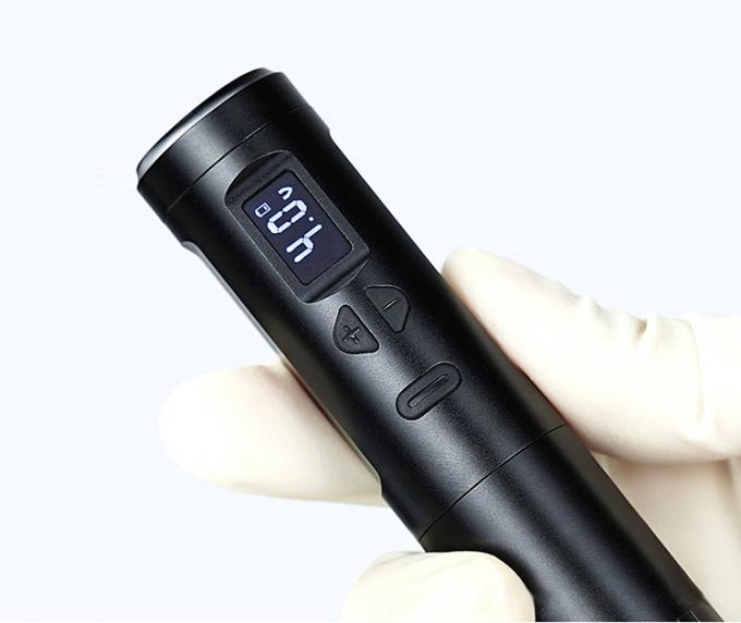 무선 Dermografo 전기 문신 기계 무선 영구 화장 기계 알루미늄 2 배터리 헤드 RCA 커넥터 모델 20