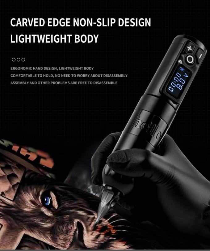 Ambition Soldier Digital Display Electric Tattoo Gun Wireless Machine Rotary Tattoo Pen Machine for Tattoo Artist 20